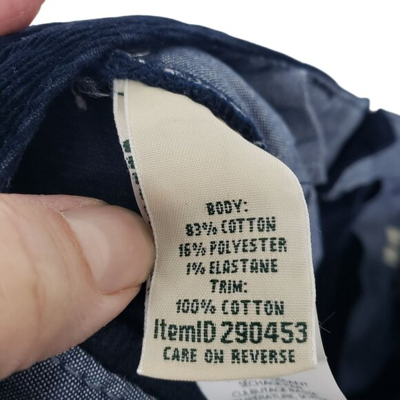 LL Bean Navy Blue Corduroy Pants Favorite Fit Womens 8 MT - Picture 11 of 12